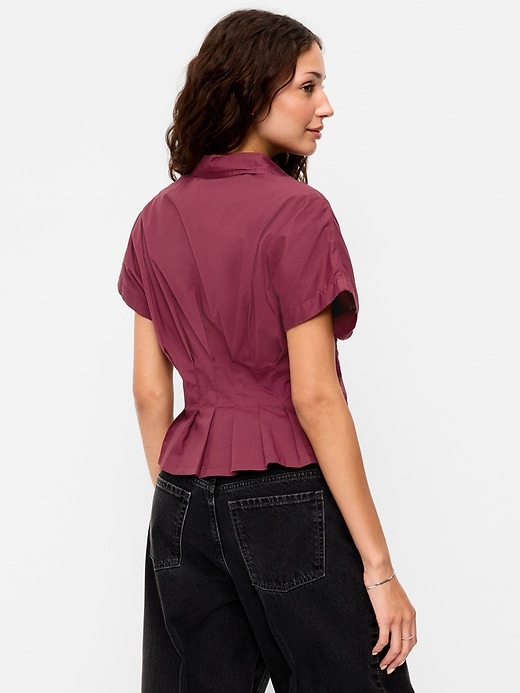 Image number 2 showing, Slim-Waisted Button-Down Shirt