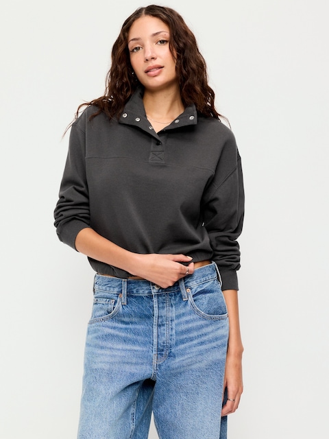 SoComfy Funnel-Neck Sweatshirt