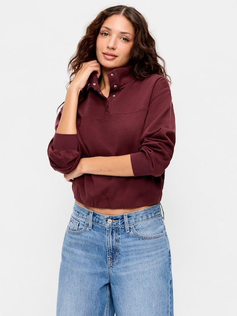 SoComfy Funnel-Neck Sweatshirt