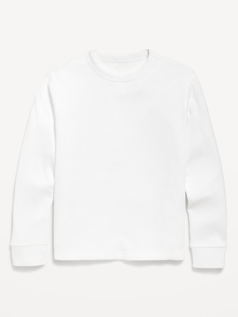 T-SHIRT À MANCHES LONGUES EN TRICOT ISOTHERME GAUFRÉ POUR GARÇON