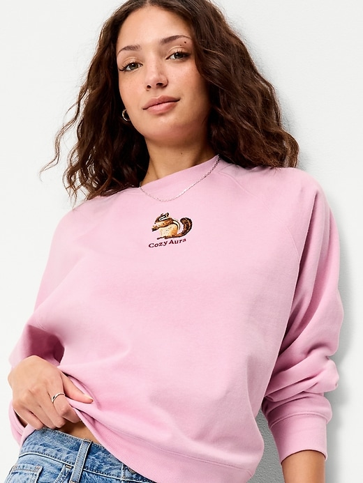 Image number 3 showing, Oversized Raglan Sweatshirt