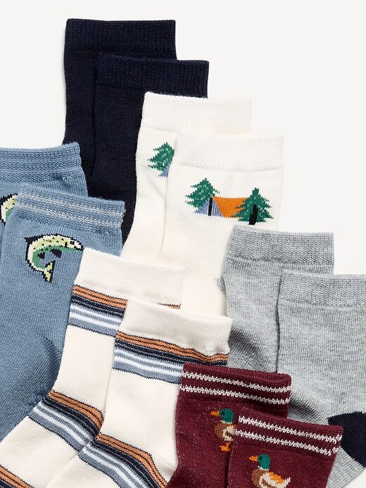 Image number 2 showing, Crew Socks 6-Pack for Toddler & Baby