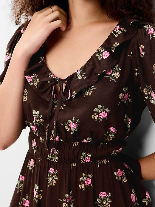 Image number 5 showing, Ruffle-Collar Boho Maxi Dress