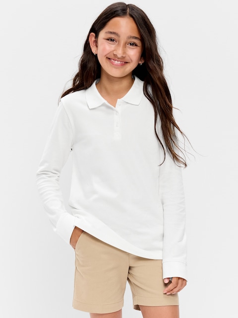 Uniform Pique Polo Shirt for Girls
