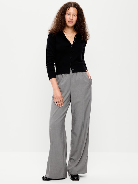 High-Waisted Wide-Leg Trouser
