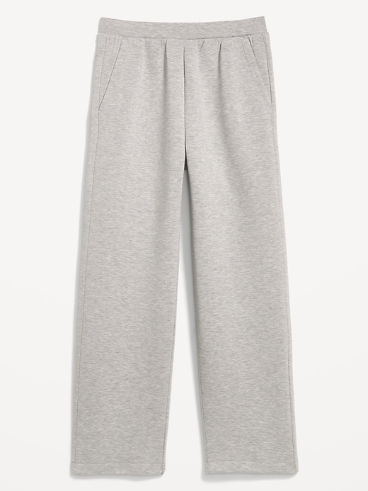 L'image numéro 2 présente Pantalon en coton ouaté coupe généreuse en molleton raffiné