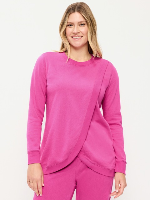 Maternity Cross-Front Nursing Tunic