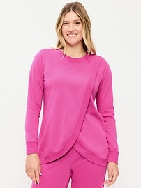 Image number 1 showing, Maternity Cross-Front Nursing Tunic