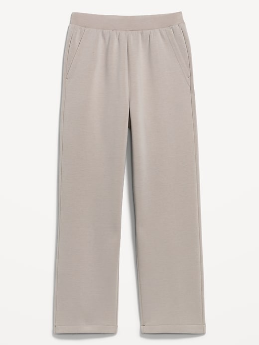 L'image numéro 6 présente Pantalon en coton ouaté coupe généreuse en molleton raffiné