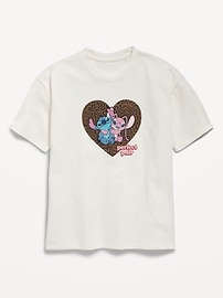 Image number 1 showing, Disney© Stitch & Angel Graphic Tunic T-Shirt for Girls