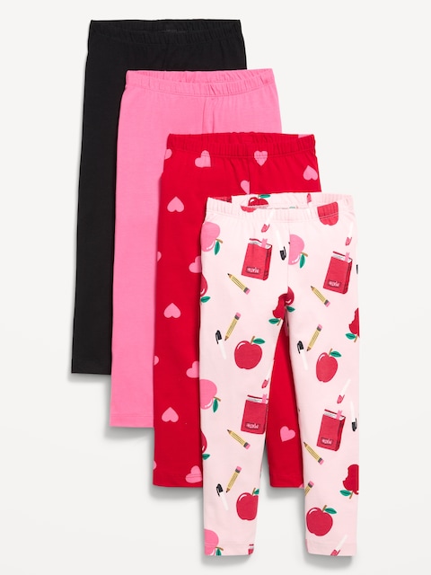 LEGGING PLEINE LONGUEUR EN JERSEY POUR TOUTE-PETITE (PAQUET DE 4)