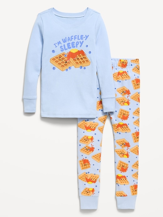 Image number 1 showing, Unisex Snug-Fit Printed Pajama Set for Toddler & Baby