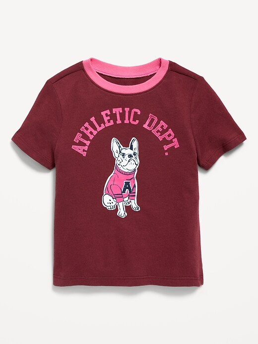 Image number 1 showing, Short-Sleeve Graphic T-Shirt for Toddler Girls