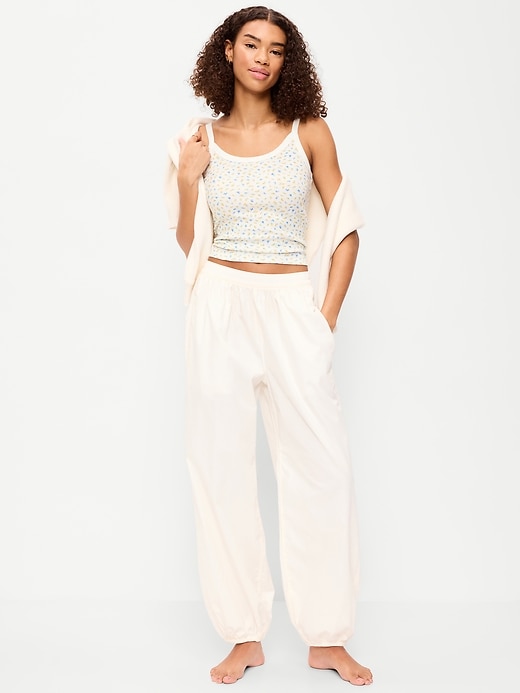 L'image numéro 1 présente Pantalon de pyjama parachute léger à taille extensible