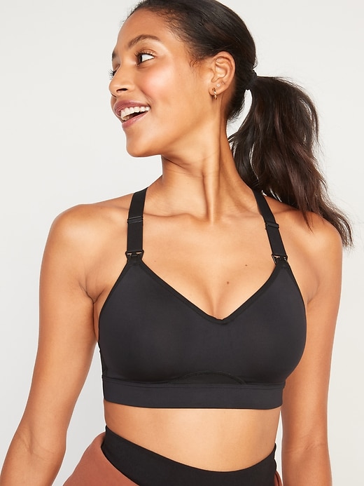 L'image numéro 1 présente Soutien-gorge sport de maternité et d'allaitement à maintien élevé