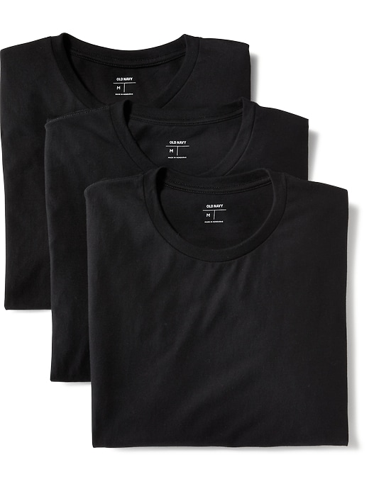 L'image numéro 1 présente Paquet de trois t-shirts à col rond pour homme
