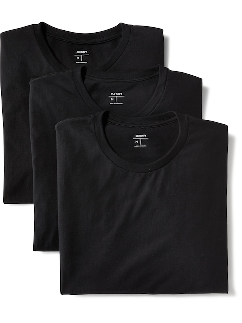 Go-Dry Crew-Neck T-Shirts 3-Pack
