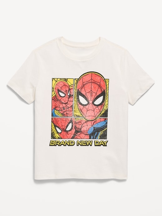 Image number 1 showing, Marvel™ Spider-Man Gender-Neutral Graphic T-Shirt for Kids