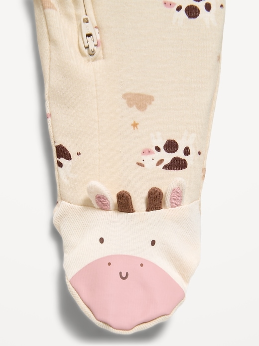 Image number 2 showing, 2-Way-Zip Sleep & Play Footed One-Piece for Baby