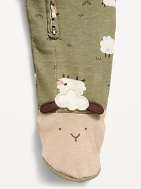 Image number 2 showing, 2-Way-Zip Sleep & Play Footed One-Piece for Baby