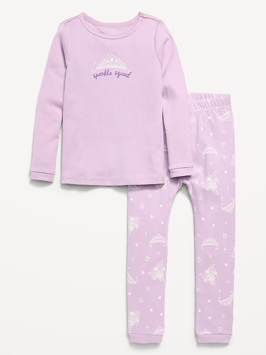 Image number 1 showing, Printed Snug-Fit Pajama Set for Toddler & Baby