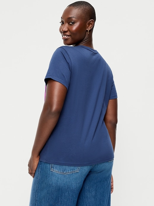 L'image numéro 7 présente T-shirt passe-partout ras du cou à logo imprimé