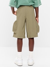 Image number 2 showing, Below Knee Super Baggy Ripstop Cargo Shorts for Boys