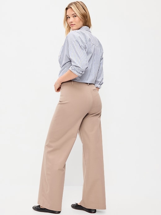 L'image numéro 7 présente Pantalon Pixie à jambe ultra-large à taille haute