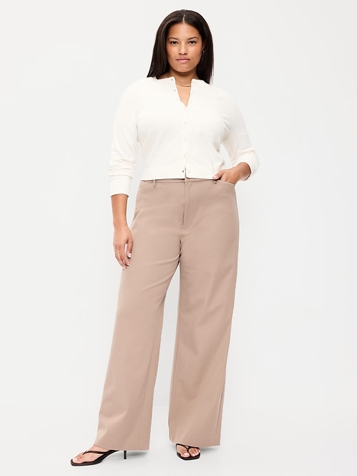 L'image numéro 8 présente Pantalon Pixie à jambe ultra-large à taille haute