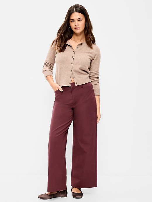 L'image numéro 6 présente Pantalon Pixie à jambe ultra-large à taille haute