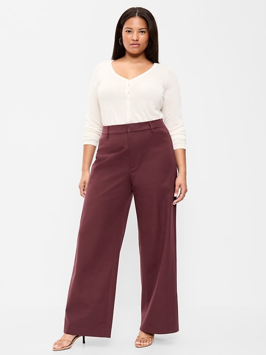 L'image numéro 8 présente Pantalon Pixie à jambe ultra-large à taille haute