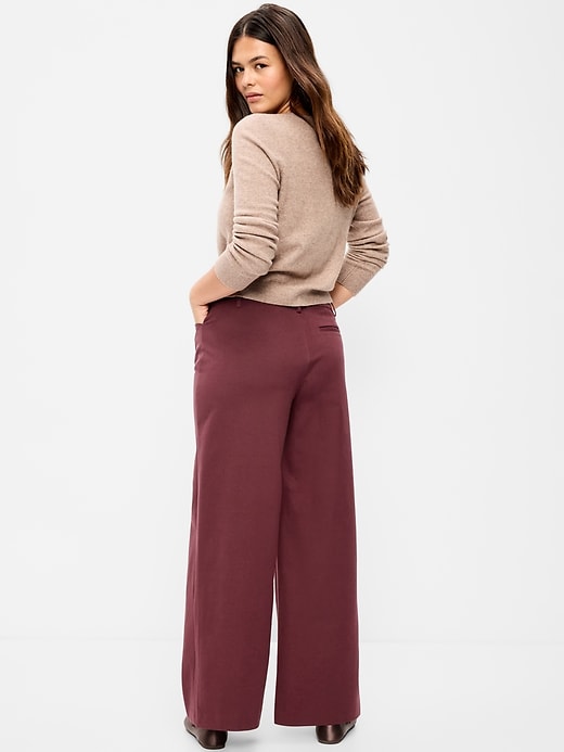 L'image numéro 7 présente Pantalon Pixie à jambe ultra-large à taille haute