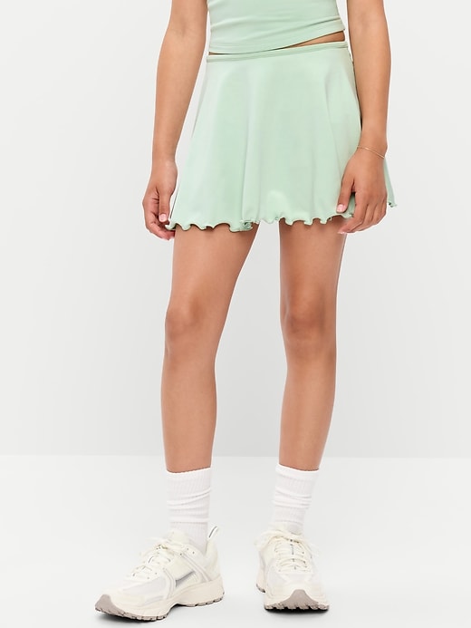 Image number 1 showing, High-Waisted StudioSmooth Ruffled Skort for Girls