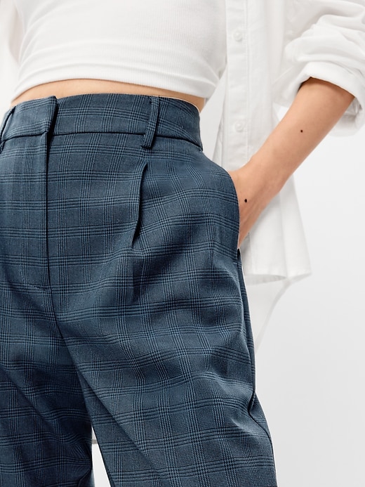 Image number 5 showing, High-Waisted Taylor Trouser Wide-Leg Pants