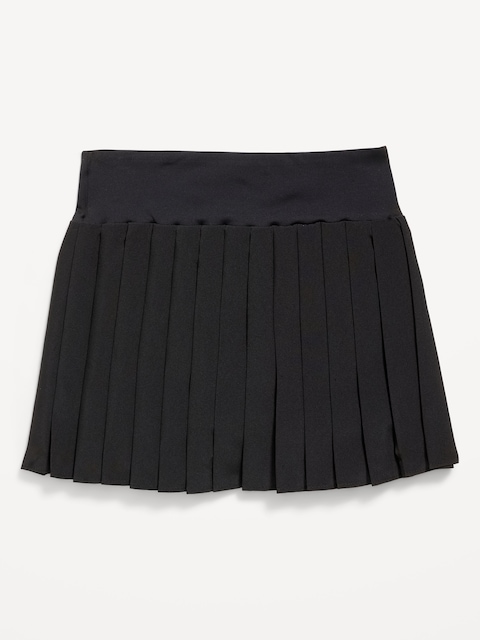 High-Waisted Pleated Performance Skort for Girls