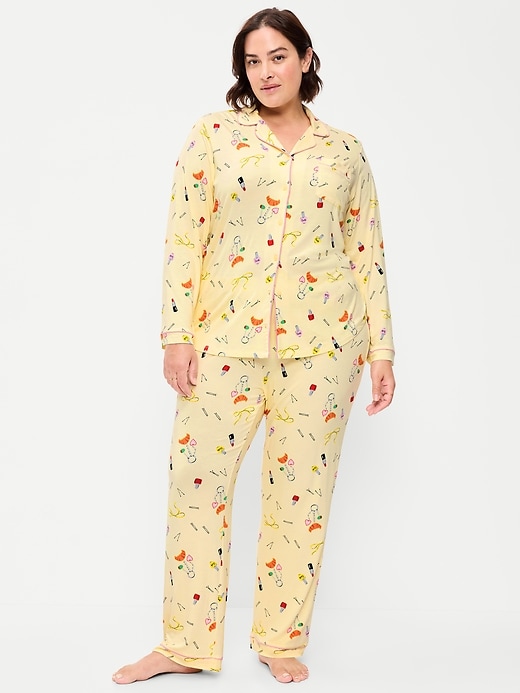Image number 7 showing, Sunday Sleep Knit Jersey Pant Set