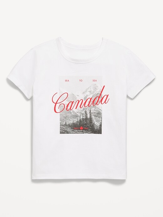 Image number 1 showing, Short-Sleeve Graphic T-Shirt for Girls