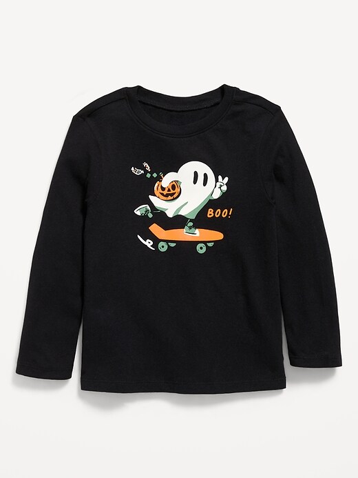 Image number 1 showing, Long-Sleeve Unisex Graphic T-Shirt for Toddler