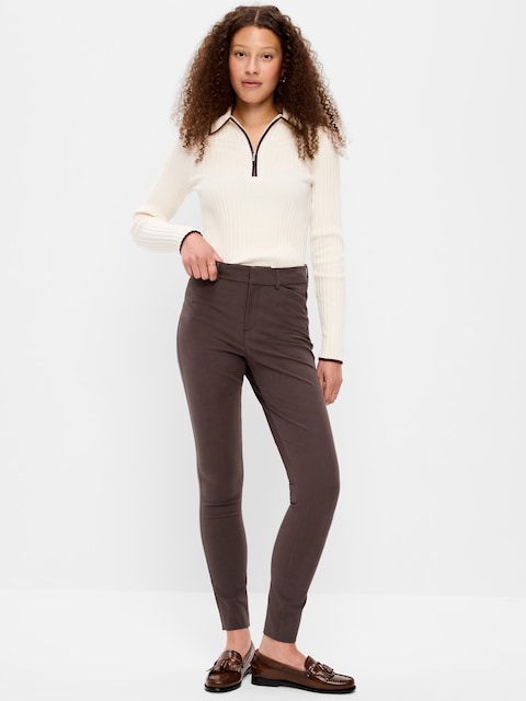High-Waisted Pixie Skinny Ankle Pants