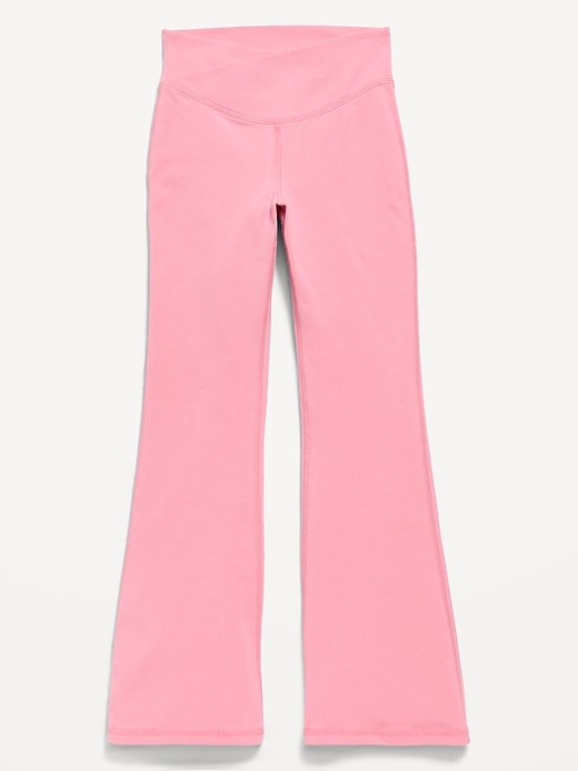 L'image numéro 2 présente Legging PowerChill jambe évasée à taille haute croisée pour fille