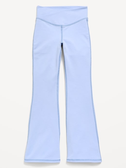 L'image numéro 2 présente Legging PowerChill jambe évasée à taille haute croisée pour fille