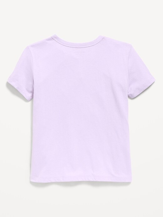 Image number 2 showing, Softest Short-Sleeve Heart-Pocket T-Shirt for Girls