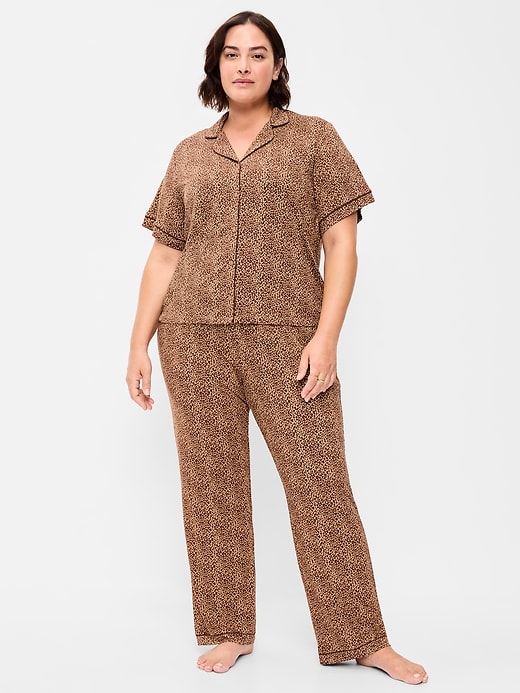 Image number 4 showing, Sunday Sleep Knit Jersey Pant Set