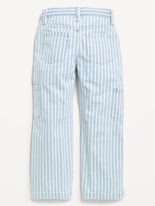 Image number 2 showing, Low-Rise Striped Utility Jeans for Girls