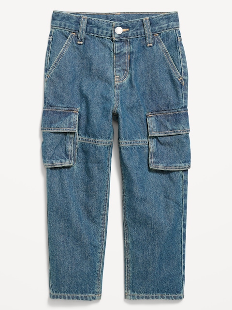 Super Baggy Barrel-Leg Cargo Jeans for Toddler Boys