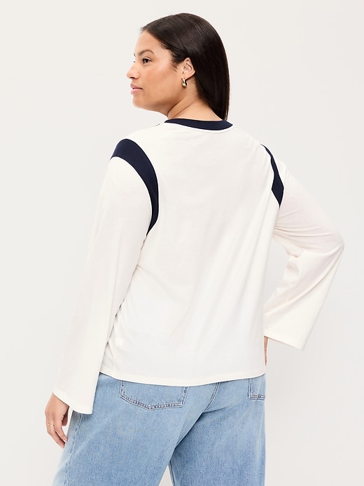 Image number 8 showing, EveryWear Long-Sleeve Graphic T-Shirt