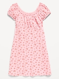 Image number 1 showing, Printed Fit and Flare Dress for Girls