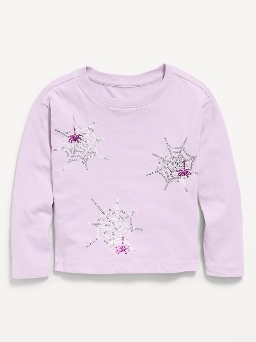 Image number 1 showing, Long-Sleeve Graphic T-Shirt for Toddler Girls