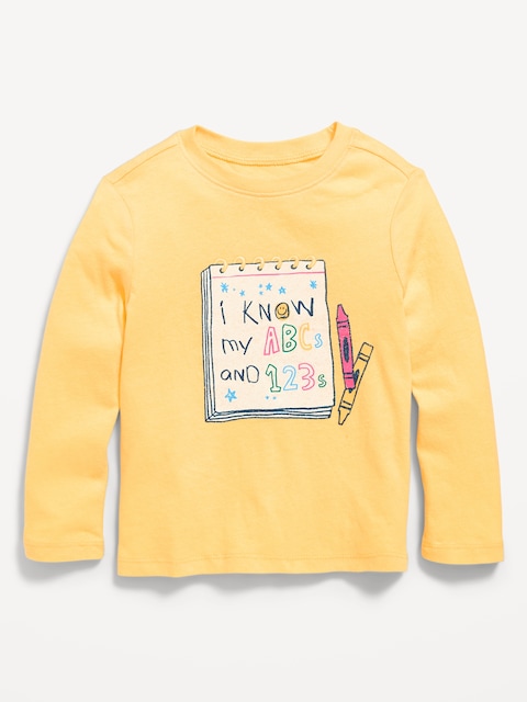 T-SHIRT À MANCHES LONGUES ET À IMPRIMÉ POUR TOUTE-PETITE FILLE