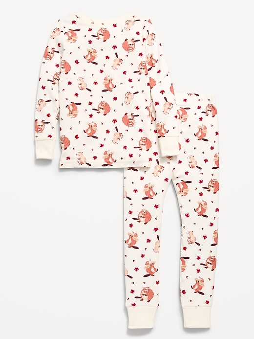 Image number 2 showing, Unisex Snug-Fit Printed Pajama Set for Toddler & Baby